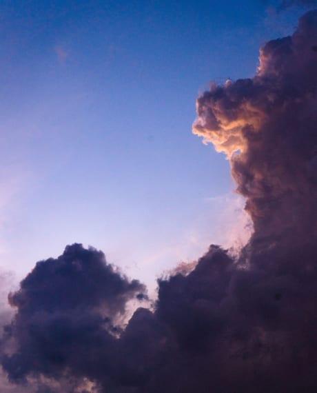 Clouds at dusk